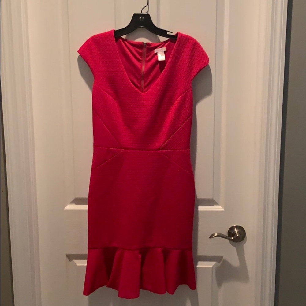 Hot pink cache dress size 6